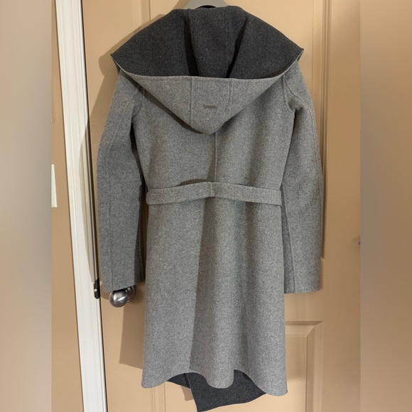 *SOLD*Soia & Kyo Wool Wrap Coat with Hoodie - Picture 2 of 8